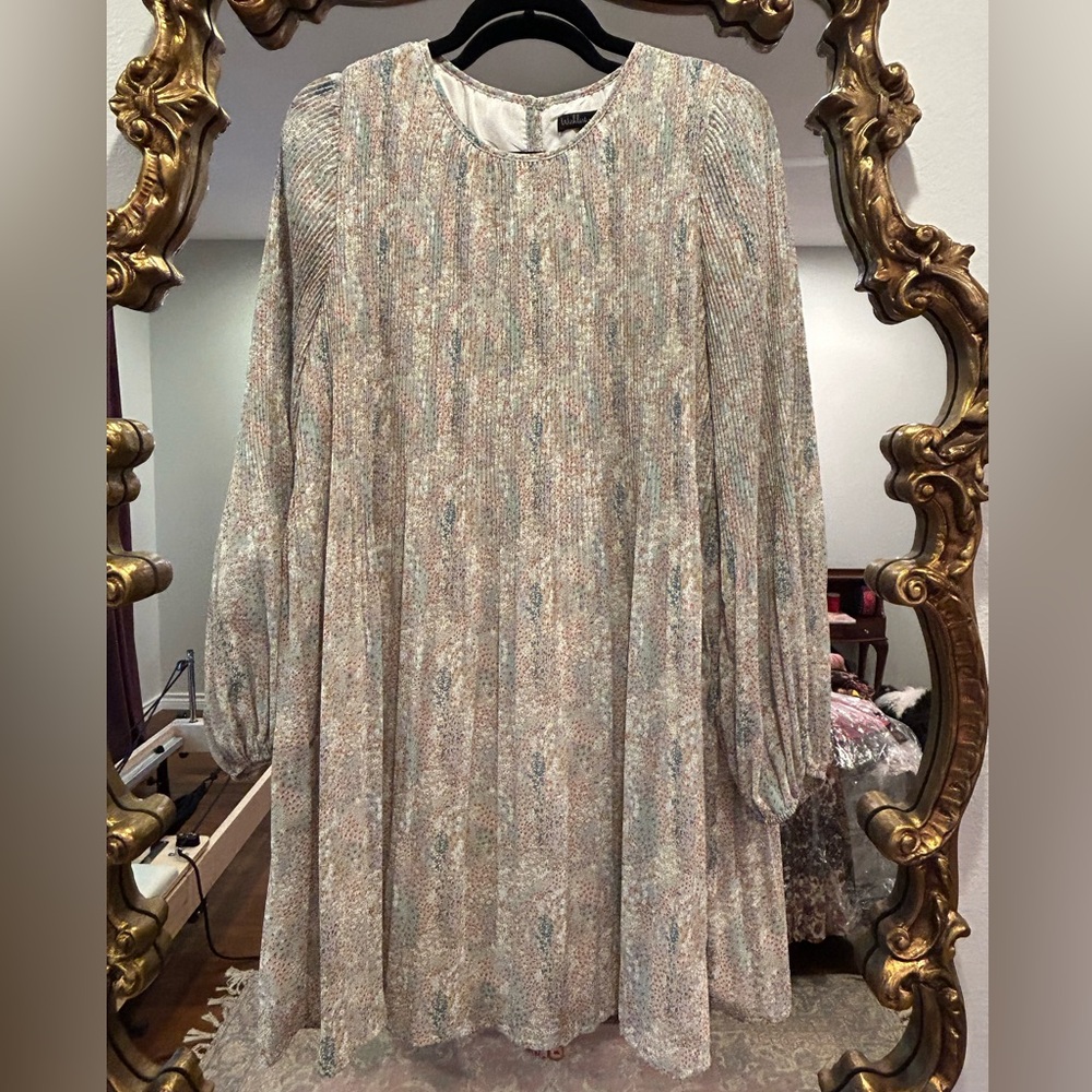 Wishlist Sz M/L Patterned Long Sleeve Dress